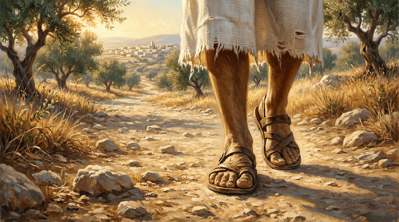 jesus walking in galilee 1400